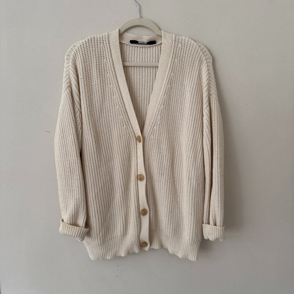 Janni Kayne cotton cocoon cardigan Ivory